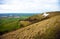 Westbury White Horse Hill in Wiltshire, southern England