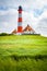 Westerheversand lighthouse, North Sea, Schleswig-Holstein, Germany