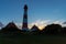 Westerhversand lighthouse at the blue hour