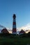 Westerhversand lighthouse at the blue hour