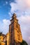 Westerkerk Church in Amsterdam at sunset