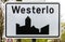 Westerlo, Belgium - Road sign of the village of Westerlo