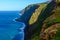 Westermost point colorful cliff coast Ponta do Pargo, Madeira