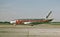 Western Airlines Boeing B-737 landing at St. Louis Lambert International Airport on August 12, 1985