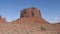 Western Buttes Of Red Orange Sandstone Rock Formations In Monument Valley Usa