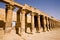 The western colonnade leading to Philae`s temple of Isis