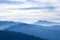 Western Ghat range of mountain from Lockhart Gap road view point in Munnar, Kerala state, South India