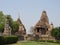 The Western group of Khajuraho temples, on a clear day, Madhya Pradesh India is a UNESCO world heritage site, known for Kama Sutra