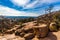 Western Landscape of Enchanted Rock, Texas.