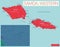 Western Samoa detailed editable map