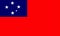 Western Samoa flag.