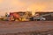 A Western Sugar sugarbeet pile ground, Wellington, Colorado