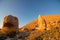 Western Terrace of Mount Nemrut at sunset