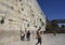 The western wall of the temple mountain in Jerusalem