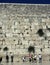 The western wall of the temple mountain in Jerusalem