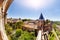 Western walls of medieval Carcassonne city, France