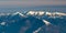 Westernmost part of Nizke Tatry mountains from Krizava hill in winter Mala Fatra mountains in Slovakia