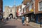 Westgate meets the High Street in the historic city centre, Canterbury, Kent