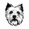 Westie Free Vector: Stencil Art With Folk Punk Vibes