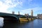 Westminster Bridge and Big Ben seen from the South Bank of the River Thames