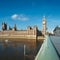 Westminster bridge in London, text space