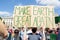 WESTMINSTER, LONDON/ENGLAND- 1 September 2020: MAKE EARTH GREAT AGAIN sign at Extinction Rebellion protest