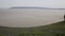 Weston-super-mare bay and bluebells Somerset England from Brean Down