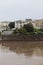 Weston super mare England reflections of sea front building on the low tide