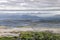 Westport bay and islands with farms and beaches taken from Croagh Patrick mountain