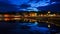 Westport evening reflections in Saugatuck river with dramatic sky