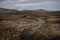 Wet bogland at the edge of Wild Nephin National Park in Ireland.