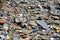 Wet colorful stones, background