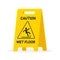 Wet floor sign