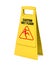 Wet Floor Sign Isolated