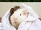 Wet a Guinea pigs with a towel wrap.