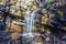 A Wet Weather Waterfall in the Mountains of Virginia, USA