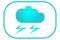 wether icons lightning. Vector