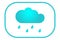 wether icons rain. Vector