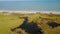 Wetland habitat in Danube Delta, Romania, aerial view