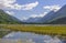 Wetland Lake in the Mountains