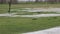 Wetlands in agriculture after heavy rain in the spring. Russia.