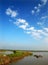 Wetlands and blue sky