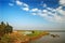 Wetlands and blue sky