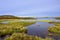 Wetlands Landscape of Outer Hebridean Island of Scotland