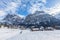 Wetterhorn and Schreckhorn of Grindelwald in Winter