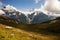 The Wetterhorn and the Schreckhorn near Grindelwald Switzerland