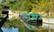 Wey & Arun Canal boats. Loxwood, Surrey, UK.