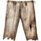 Whackers Pants: Rustic Figurative Digital Illustration In 19th Century Style