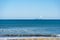 Whakaari White Island viewed from a beach on the Bay of Plenty coast
