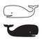 Whale character cartoon icon logo dolphin shark tail fin illustration